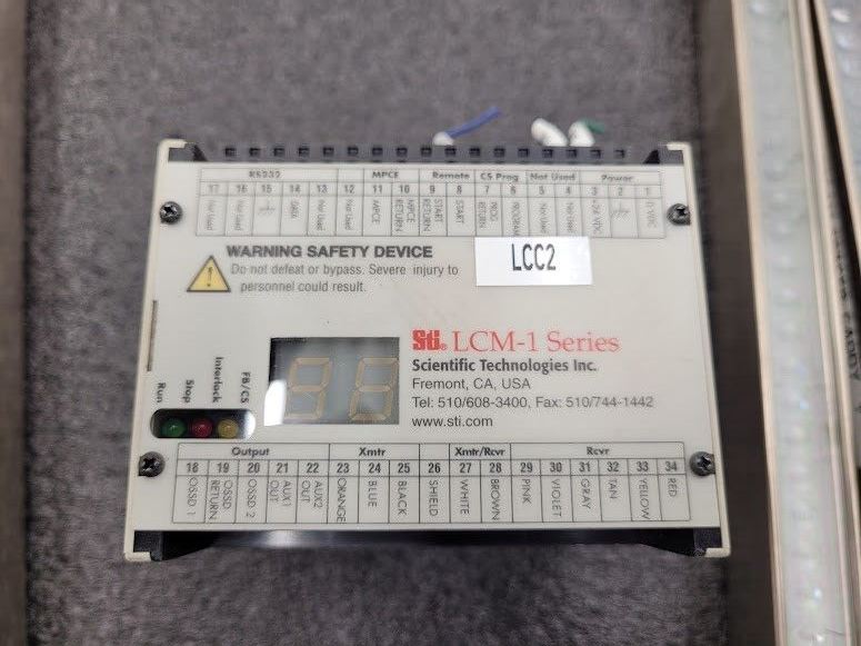 STI Light Curtain Set 2 Controllers 5 Curtain Pairs MC47-20 Series 34" 25" 17"