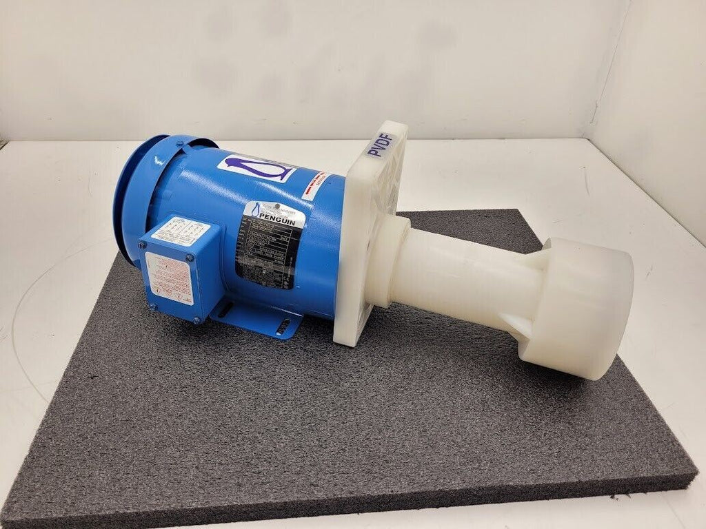 Penguin P-1CK PVDF 1HP Vertical Impeller Pump 83 g/min 52' head 3PH