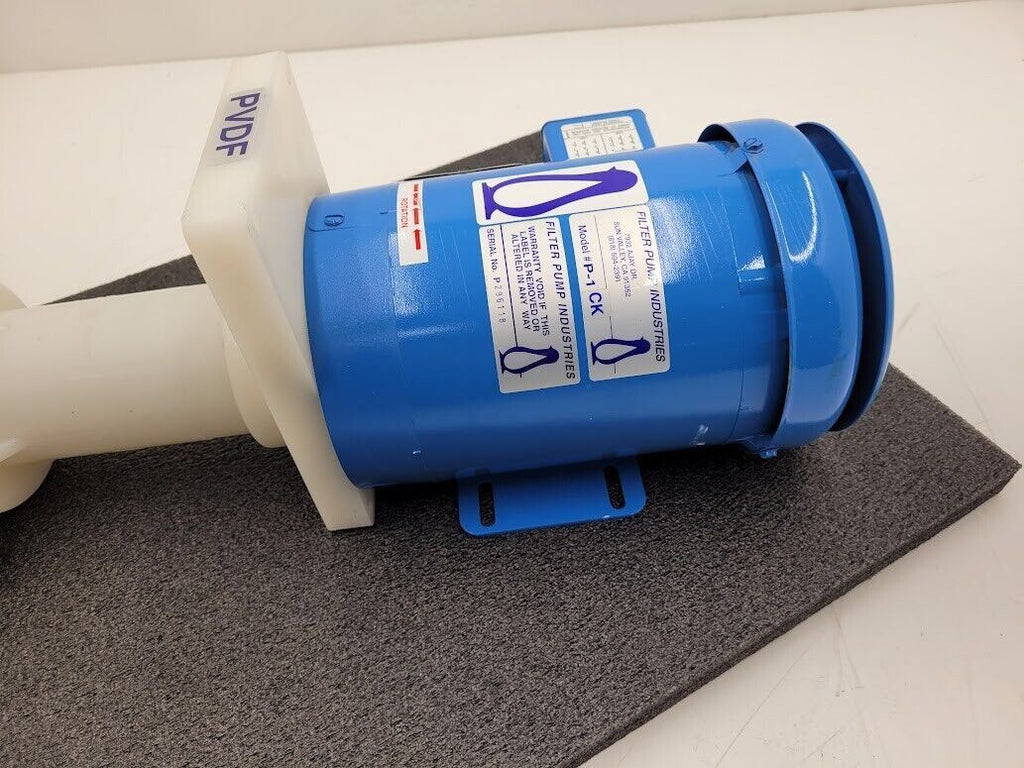 Penguin P-1CK PVDF 1HP Vertical Impeller Pump 83 g/min 52' head 3PH