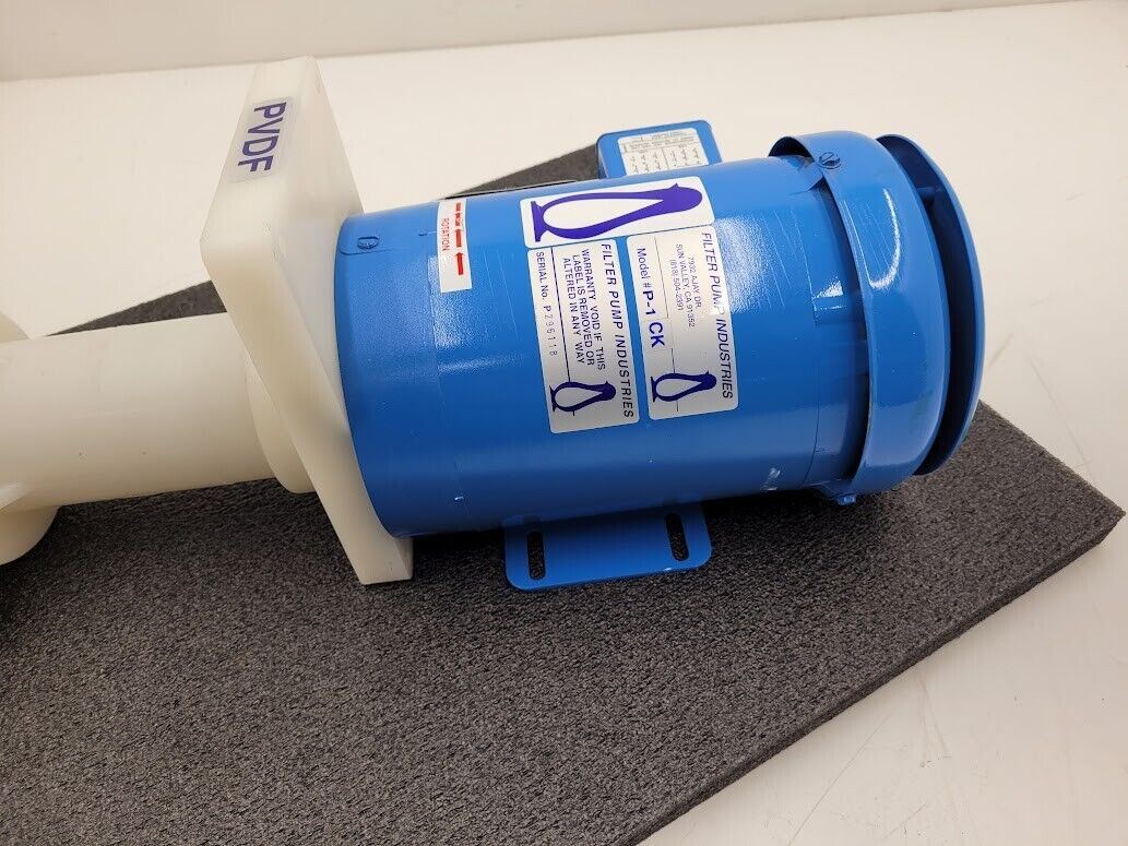Penguin P-1CK PVDF 1HP Vertical Impeller Pump 83 g/min 52' head 3PH