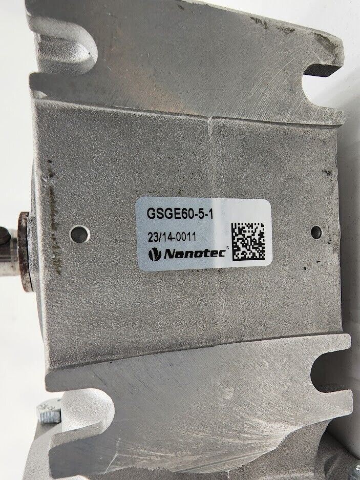 Nanotec Innolas GSGE60-5-1 Worm Gearbox w/ ST6018L3008-A Stepper Motor NEMA 24