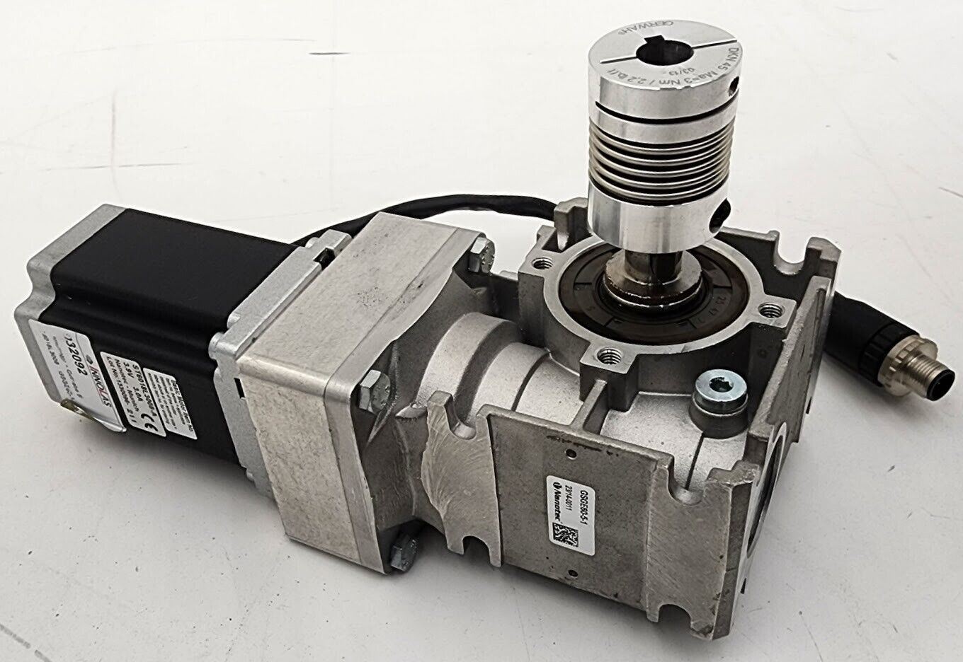 Nanotec Innolas GSGE60-5-1 Worm Gearbox w/ ST6018L3008-A Stepper Motor NEMA 24
