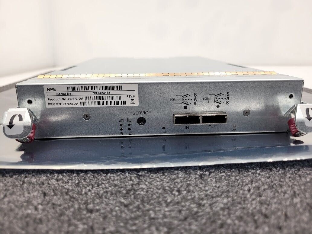 HP MSA 2040 717873-001 6GBps SAS Drive I/O Controller 81-00000081-00-01 Tested