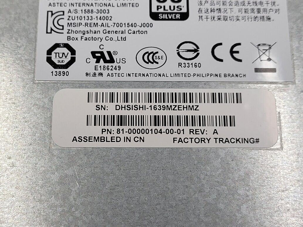 2x HP 814665-001 595W MSA 20x0 Power Supply PSU 7001540-J000 81-00000104-00-01