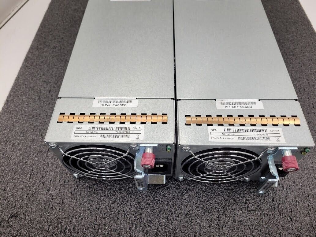 2x HP 814665-001 595W MSA 20x0 Power Supply PSU 7001540-J000 81-00000104-00-01