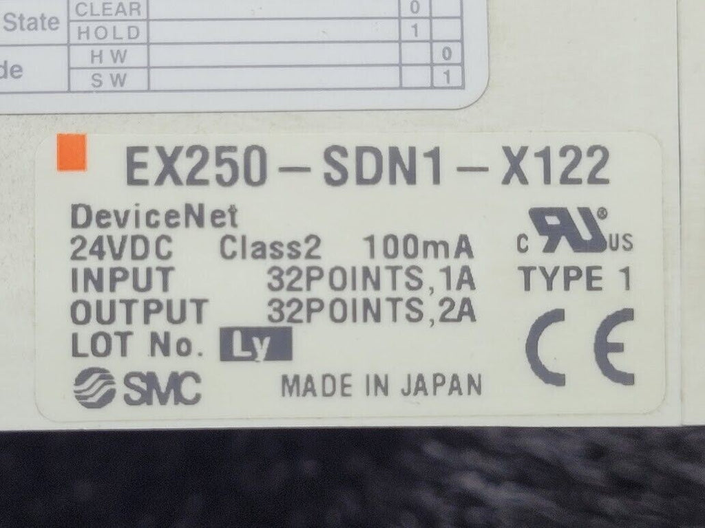 SMC Pneumatic Manifold 8 VQC2101N-5 Valves DeviceNet Control EX250-SDN1-X122