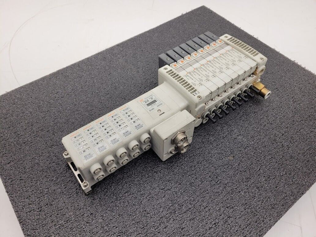 SMC Pneumatic Manifold 8 VQC2101N-5 Valves DeviceNet Control EX250-SDN1-X122