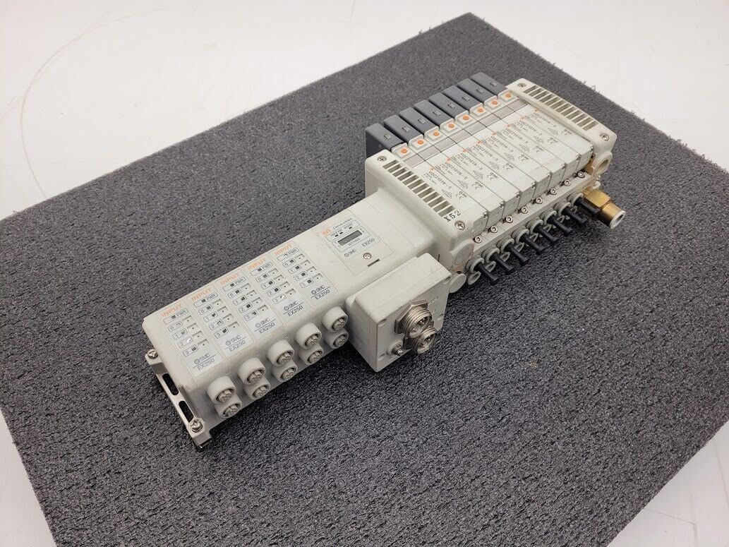 SMC Pneumatic Manifold 8 VQC2101N-5 Valves DeviceNet Control EX250-SDN1-X122
