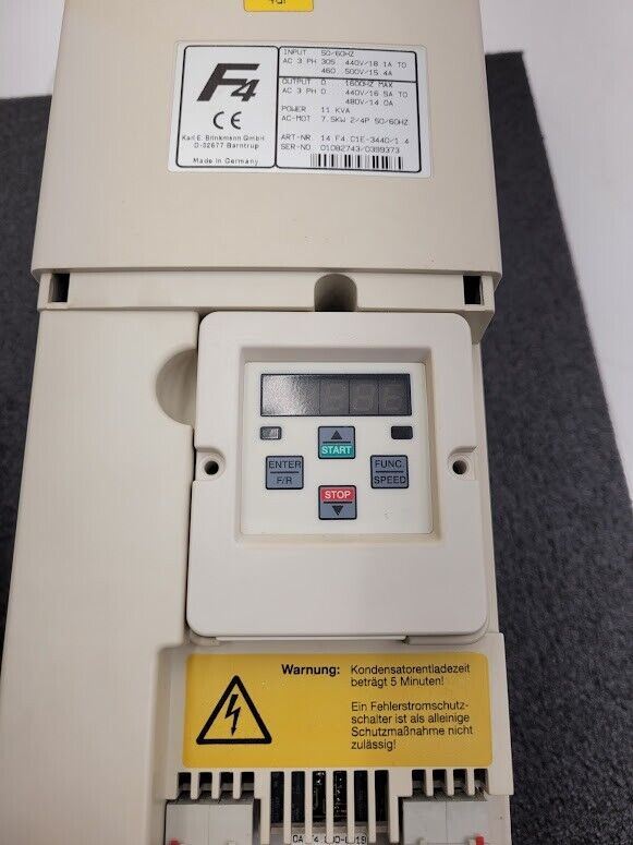 KEB Combivert 14.F4 C1E-3440/1 4 10HP Spindle Motor Drive SCM Tech 80 1600Hz