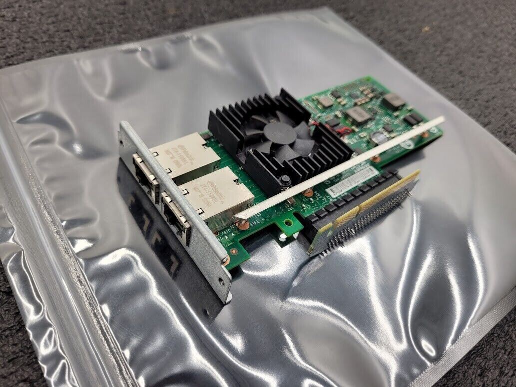 Intel Dell 0YC5T9 10GbE 2 Port Gigabit Ethernet Adapter PCI Custom Bracket