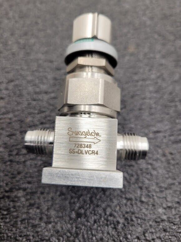 Swagelok SS-DLVCR4-RD High Pressure ON/OFF Diaphragm Valve 1/4" VCR Male Ports