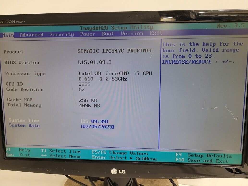 Siemens 6AG4114-1RR22-2BX6 Simatic PROFINET Rack PC IPC847C i7-640 4Gb NO Top