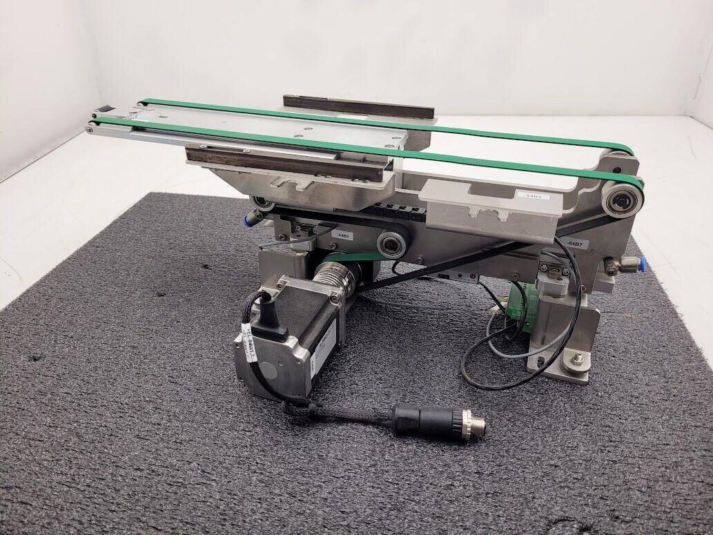 Beckhoff Stepper Motor Driven Extendable 2 Belt Conveyor 13" to 19" Extension B