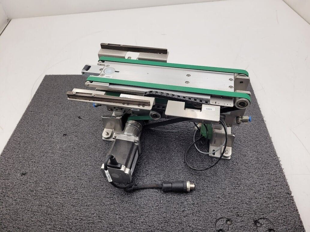 Beckhoff Stepper Motor Driven Extendable 2 Belt Conveyor 13" to 19" Extension B