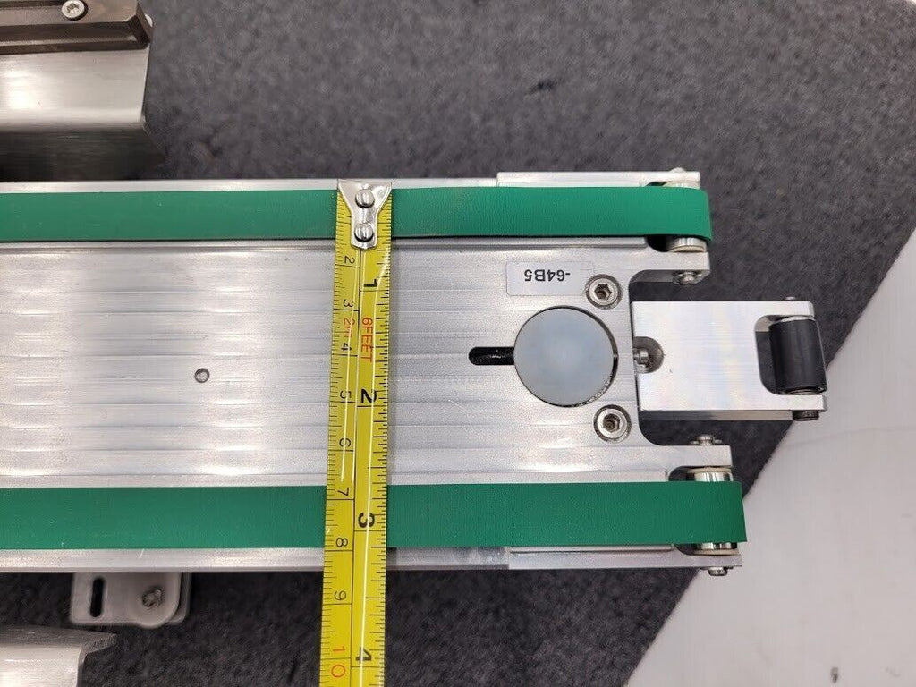 Beckhoff Stepper Motor Driven Extendable 2 Belt Conveyor 13" to 19" Extension B