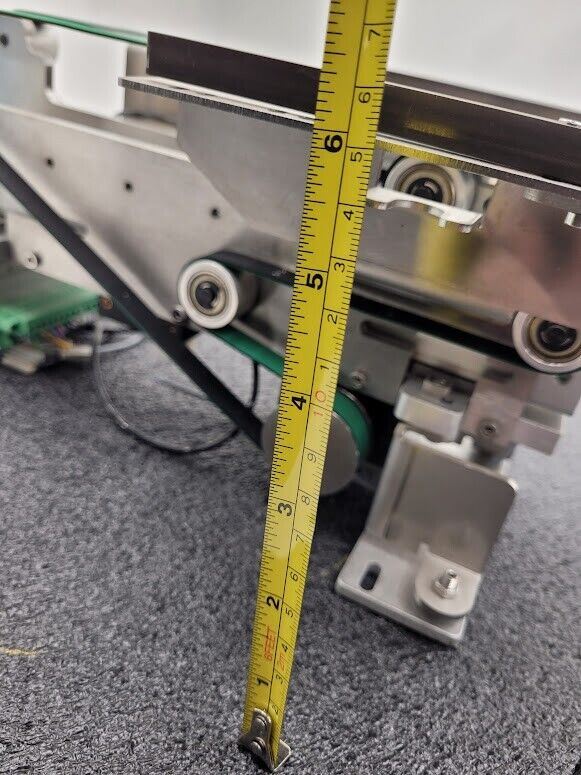 Beckhoff Stepper Motor Driven Extendable 2 Belt Conveyor 13" to 19" Extension B