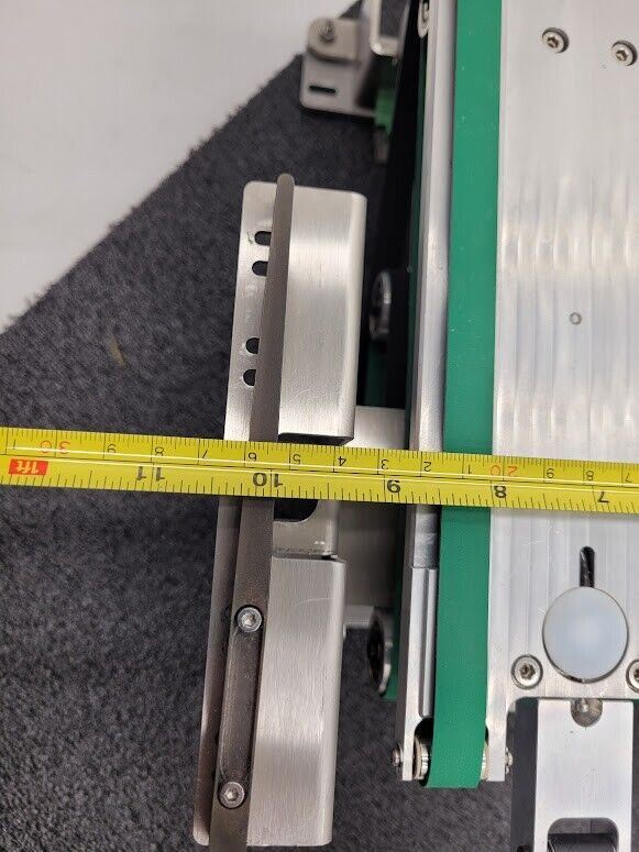 Beckhoff Stepper Motor Driven Extendable 2 Belt Conveyor 13" to 19" Extension B