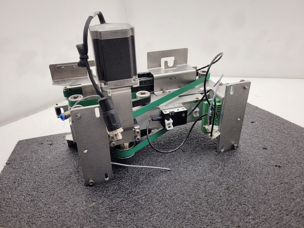 Beckhoff Stepper Motor Driven Extendable 2 Belt Conveyor 13" to 19" Extension B