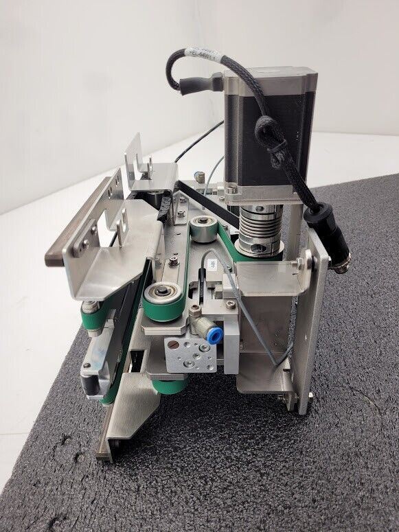 Beckhoff Stepper Motor Driven Extendable 2 Belt Conveyor 13" to 19" Extension B