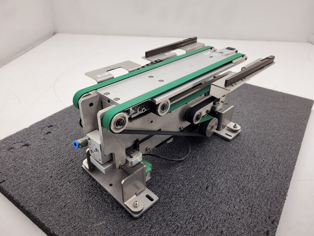 Beckhoff Stepper Motor Driven Extendable 2 Belt Conveyor 13" to 19" Extension B