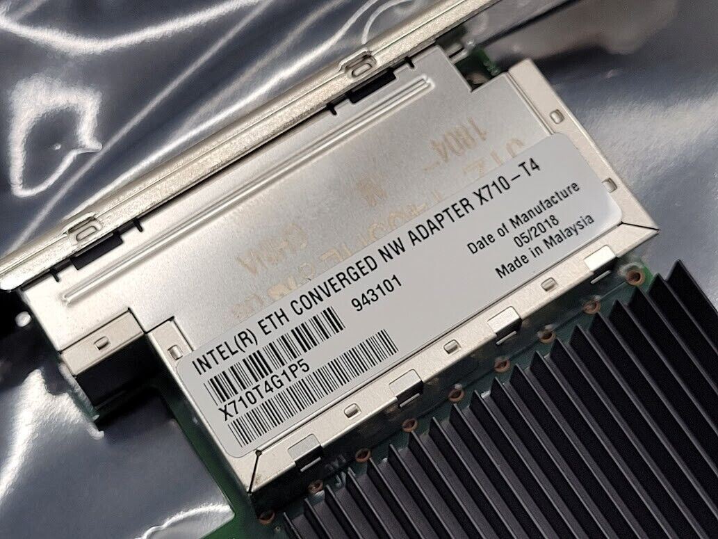 Intel 4 Port Ethernet Converged Network Adapter X710-T4 X710T4G1P5
