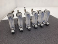 Lot of 6 Kobold 80 PSI N2 Nitrogen 10-100 L/min Adjustable Flow Meter AM120