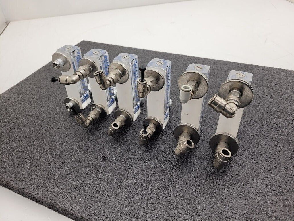Lot of 6 Kobold 80 PSI N2 Nitrogen 10-100 L/min Adjustable Flow Meter AM120