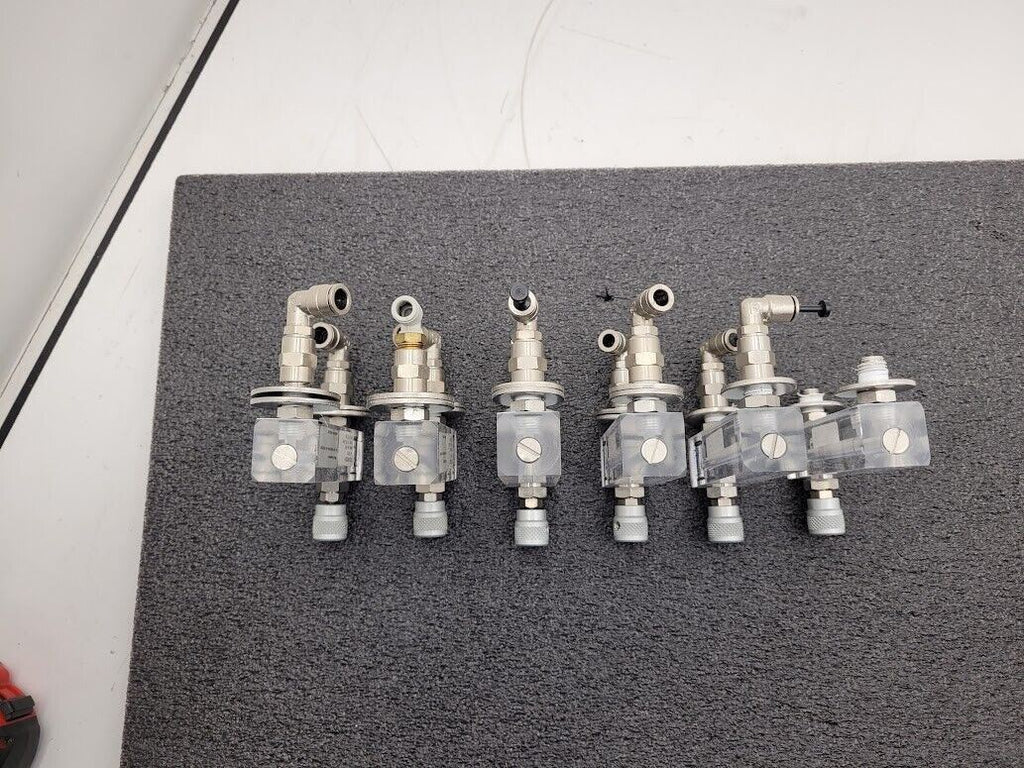 Lot of 6 Kobold 80 PSI N2 Nitrogen 10-100 L/min Adjustable Flow Meter AM120