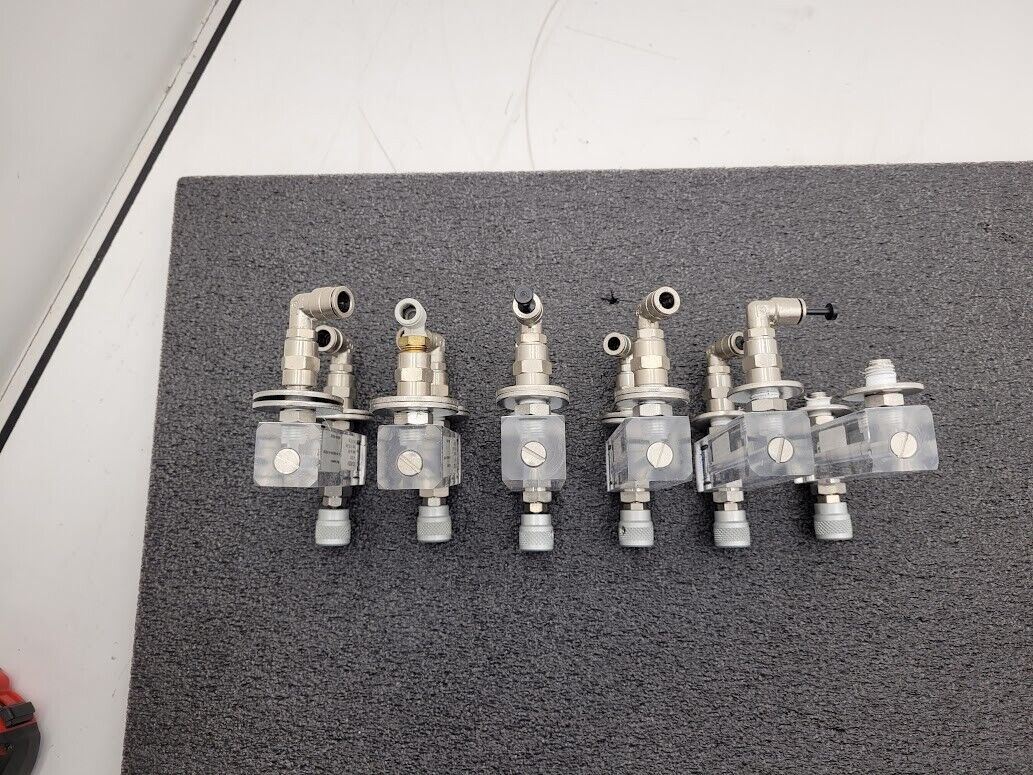 Lot of 6 Kobold 80 PSI N2 Nitrogen 10-100 L/min Adjustable Flow Meter AM120
