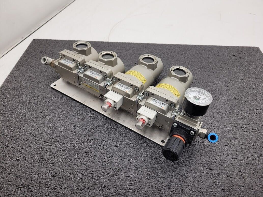 SMC Air Regulator Regulated 4 Filter Bank 125PSI AME150C-F02 AR20-F02G