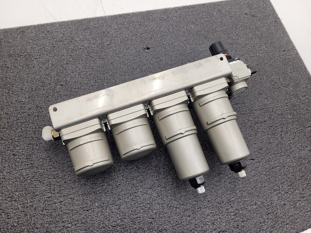 SMC Air Regulator Regulated 4 Filter Bank 125PSI AME150C-F02 AR20-F02G