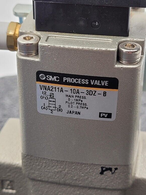 SMC VNA211A-10A-3DZ-B process valve VNA/B/C/D 2-WAY MEDIA VALVE 24VDC
