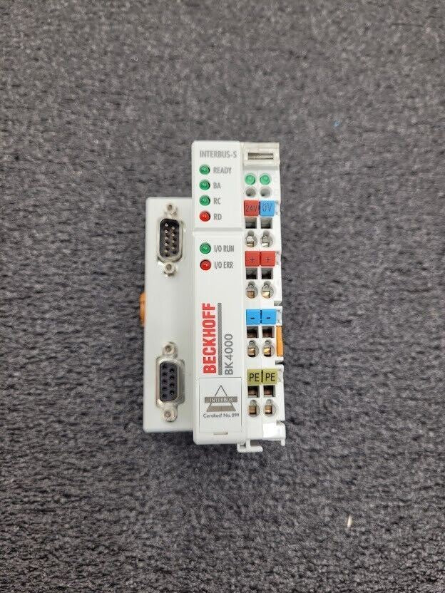 Beckhoff InterBus-S Koppler Coupler BK4000 24VDC DB9 Connectors