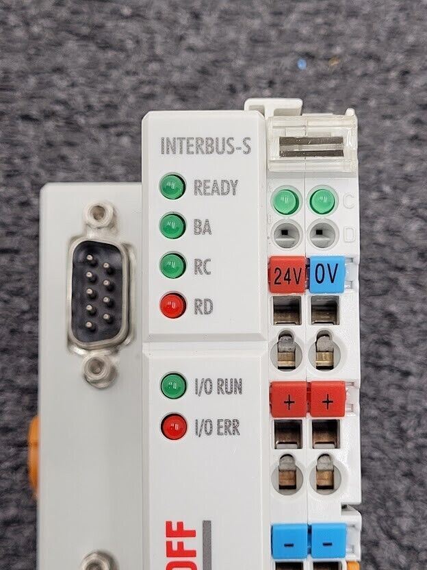 Beckhoff InterBus-S Koppler Coupler BK4000 24VDC DB9 Connectors