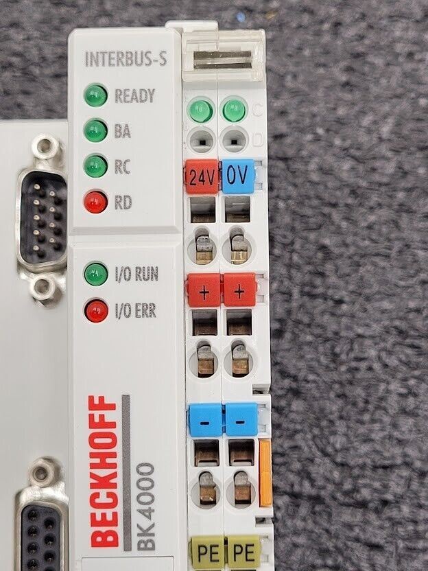 Beckhoff InterBus-S Koppler Coupler BK4000 24VDC DB9 Connectors