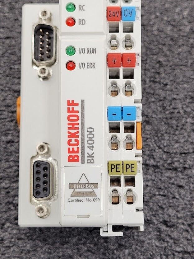 Beckhoff InterBus-S Koppler Coupler BK4000 24VDC DB9 Connectors
