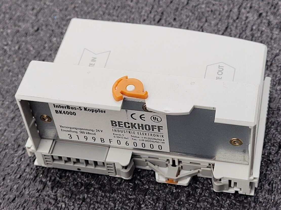 Beckhoff InterBus-S Koppler Coupler BK4000 24VDC DB9 Connectors