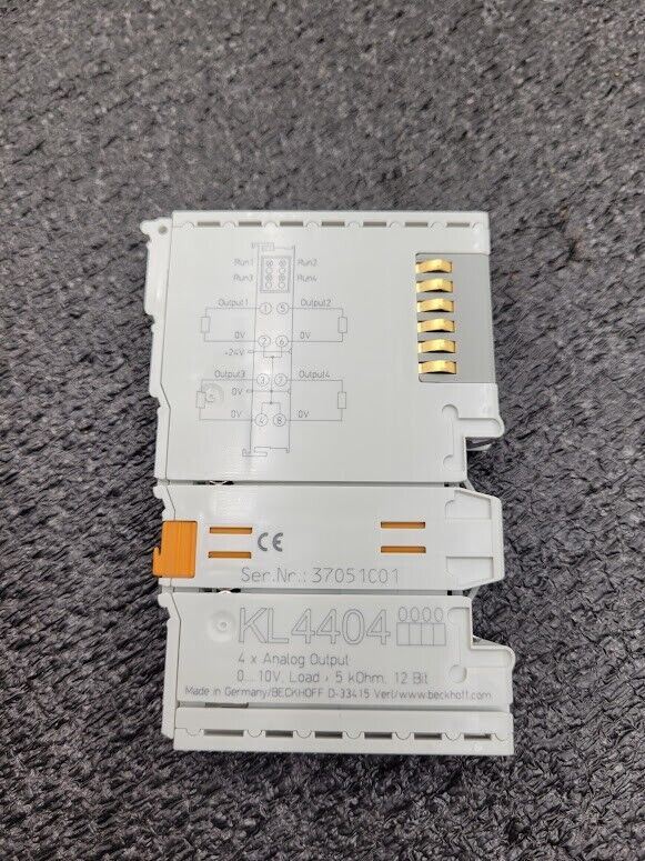 Beckhoff KL4404 4x Analog Output Terminal Module 0...10V   5kOhm 12 bit