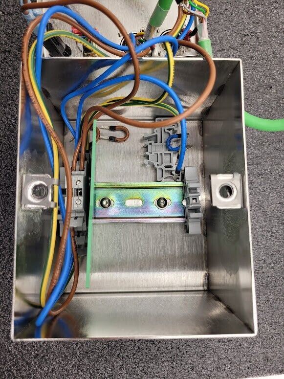 Stainless Steel Electronics Project Box DIN Rail w/ window 5"x6"x4"