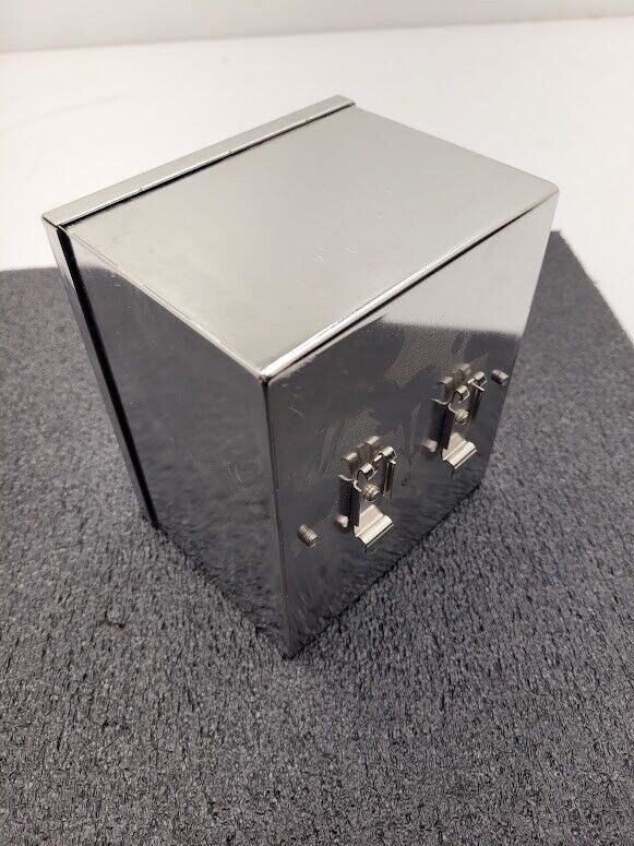 Stainless Steel Electronics Project Box DIN Rail w/ window 5"x6"x4"
