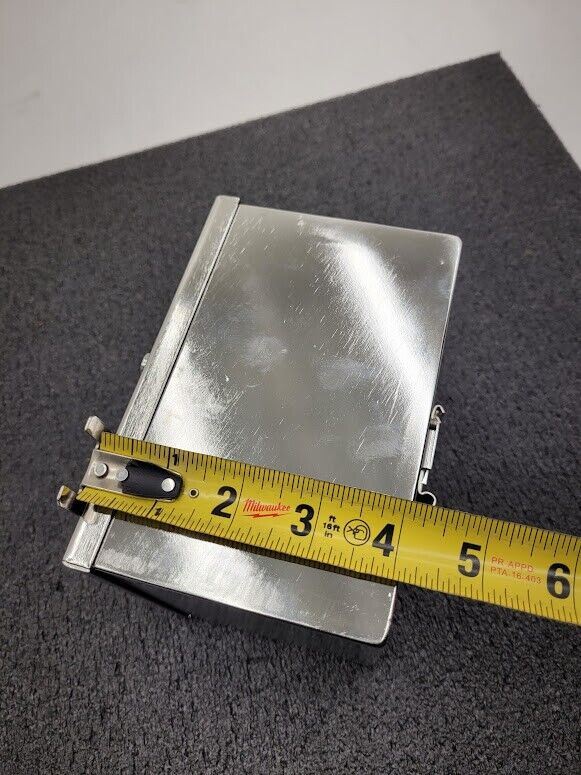 Stainless Steel Electronics Project Box DIN Rail w/ window 5"x6"x4"