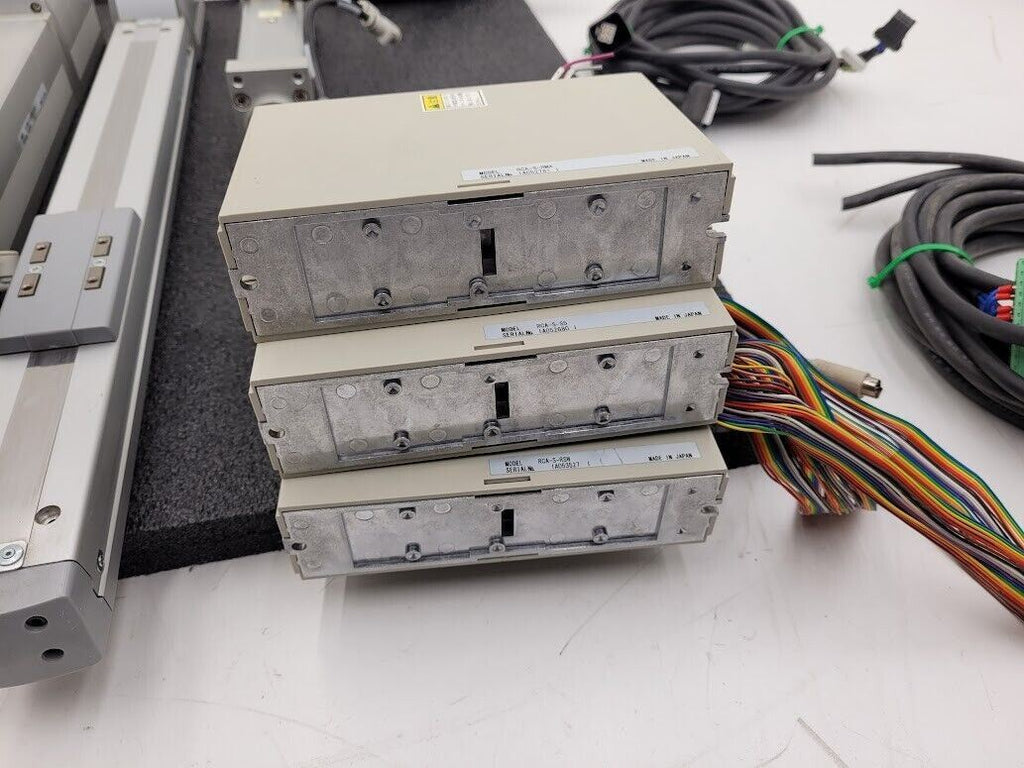 Lot of 3 IAI RoboCylinder Linear Actuator + Controller 100mm x2 350mm x1