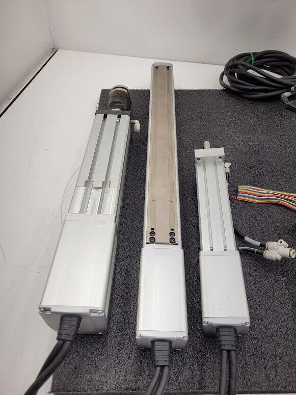 Lot of 3 IAI RoboCylinder Linear Actuator + Controller 100mm x2 350mm x1