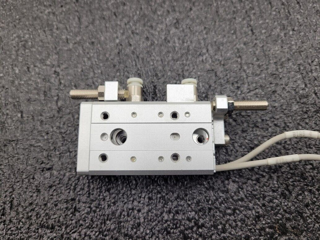 SMC MXS6-20 Pneumatic Dual Rod Cylinder Slide D-F9PW Sensors MXS6-20A-M9PWL-X11