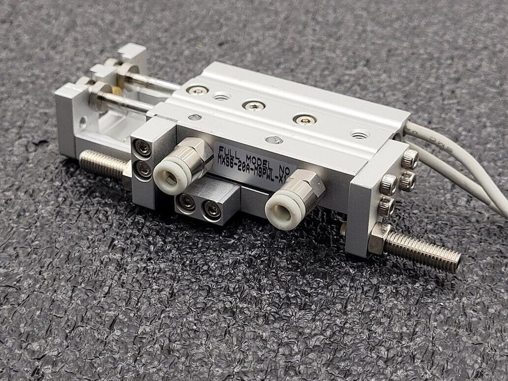 SMC MXS6-20 Pneumatic Dual Rod Cylinder Slide D-F9PW Sensors MXS6-20A-M9PWL-X11