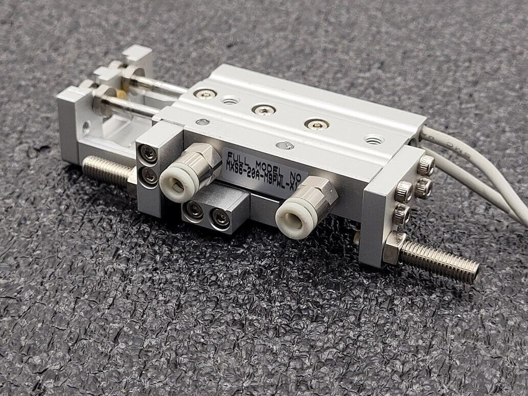SMC MXS6-20 Pneumatic Dual Rod Cylinder Slide D-F9PW Sensors MXS6-20A-M9PWL-X11