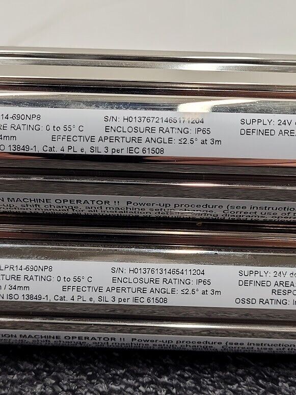 Banner SLPE14-690NPS SLPR14-690NPS Light Curtain Kit 690mm Long 0.1-7m Range