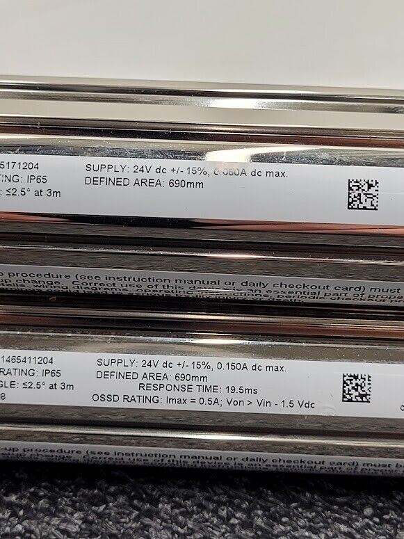 Banner SLPE14-690NPS SLPR14-690NPS Light Curtain Kit 690mm Long 0.1-7m Range