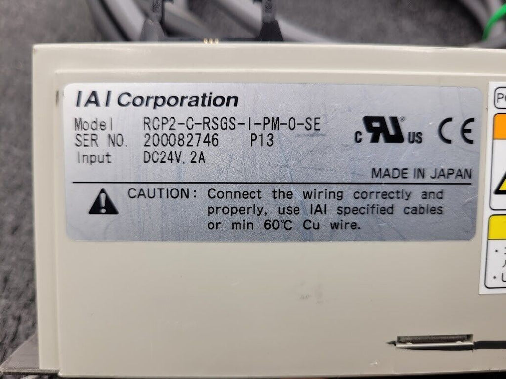 IAI Robo Cylinder Linear Piston Actuator 100mm Stroke w/ RCP2 24VDC Controller