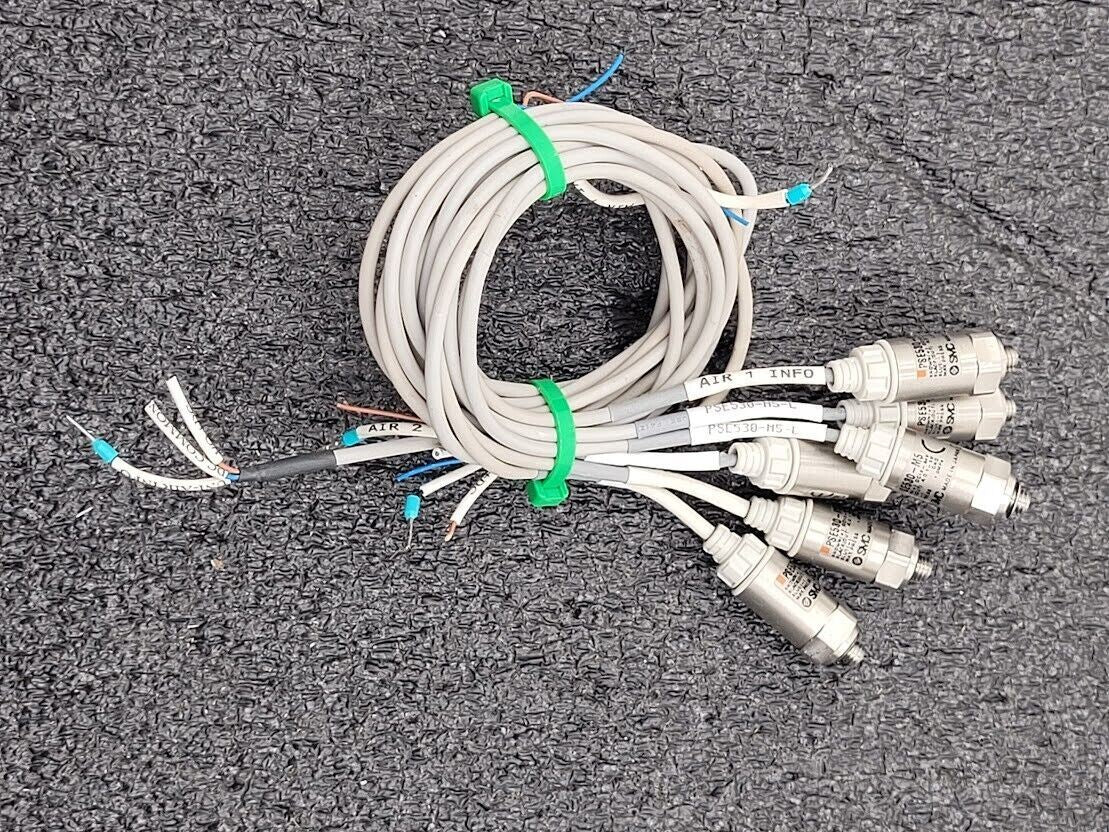 Lot of 6x  SMC PSE530-M5 PSE531-M5 Pressure Switch Sensor Max 1 MPa 12-24VDC